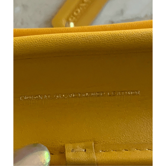 Coach Yellow Turnlock Clutch Top Handle Crossbody Bag - Picture 6 of 12